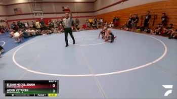 118 lbs Round 2 (6 Team) - Elijah McCullough, Kansas Silver vs Aiden Vetricek, Big Dog Ranch