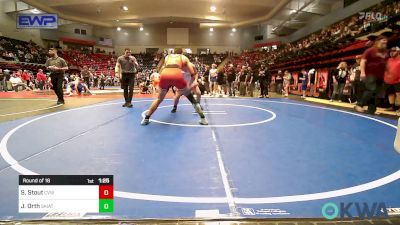 170 lbs Round Of 16 - Sean Stout, Caney Valley Wrestling vs Jayden Orth, Skiatook Youth Wrestling