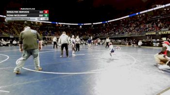 45 lbs Quarterfinal - Brezlynn Hertzog, Fleetwood vs Fiona McElhinny, Sharpsville