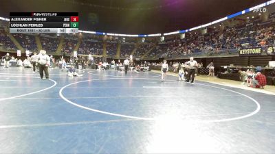 80 lbs Consy 2 - Alexander Fisher, Jersey Shore vs Lochlan Feikles, Penncrest