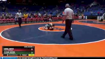 120 lbs Cons. Round 2 - April Ortiz, Joliet (Central) vs Pyper Wood, Normal (Community)