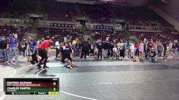 41-43 lbs Round 2 - Santino Guzman, Fort Lupton Metro Wrestling Club vs Charlee Martin, Colorado