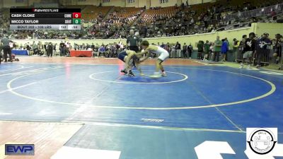 108 lbs Consi Of 16 #2 - Cash Cloke, Coweta vs Micco Taylor, Southmoore SaberCats Wrestling