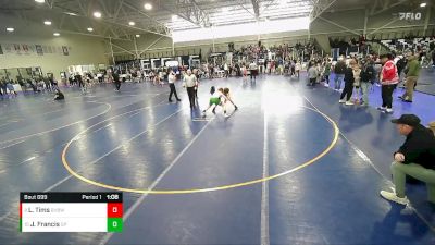 102 lbs Cons. Round 2 - Jack Francis, Southern Idaho Wrestling Club vs Lincoln Tims, Bridger Valley Bruins Wrestlin