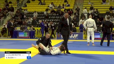 JANINE LILLIAN MUTTON vs SARAH BLOCK 2024 Master International IBJJF Jiu-Jitsu North American Championship