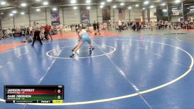 110 lbs Rd# 5- 3:45pm Friday Final Pool - Gabe Oberhein, Gotcha Blue vs Jamison Forrest, Dynasty RED