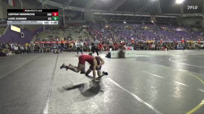 141 lbs Round 1 (16 Team) - Ashtan Hendricks, King vs Luke Koenen, Augustana (SD)