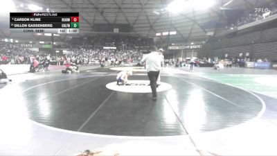 Boys 1B/2B 138 Cons. Semi - Carson Kline, Reardan vs Dillon Gassenberg, Colfax