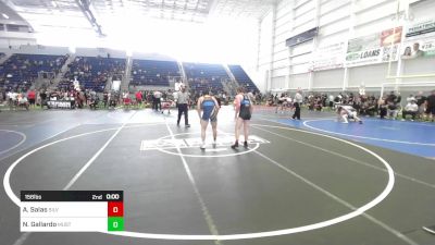 156 lbs Round Of 16 - Adam Salas, Silverback WC vs Nathaniel Gallardo, Mustangs WC