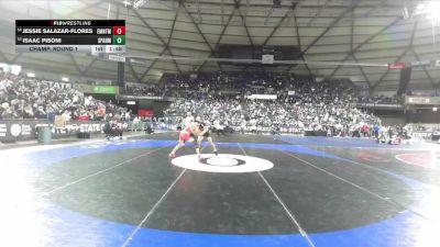 Boys 4A 138 lbs Champ. Round 1 - Isaac Pisoni, Spanaway Lake vs Jessie Salazar-Flores, Eastmont