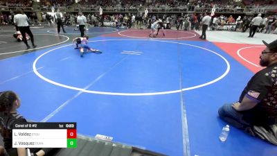 58 lbs Consi Of 8 #2 - Liam Valdez, Stout Wr Acd vs Jesus Vasquez, Duran Elite