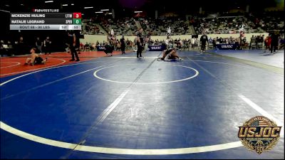 98 lbs Consi Of 8 #2 - McKenzie Huling, L-Town Titans vs Natalie LeGrand, Sperry Wrestling Club