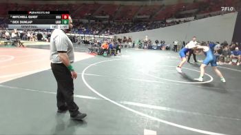 4A Boys 215 lbs Semifinal - Dex Dunlap, La Grande Boys vs Mitchell Quist, Hidden Valley Boys