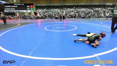55 lbs Consolation - Lauren Carlos, Tokay Wrestling Club vs Liyana Khan, THRESHOLD WRESTLING CLUB