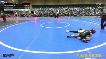 55 lbs Consolation - Lauren Carlos, Tokay Wrestling Club vs Liyana Khan, THRESHOLD WRESTLING CLUB
