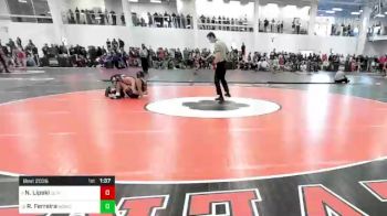 132 lbs Round Of 16 - Nathan Lipski, Oliver Ames vs Rafael Ferreira, Woburn