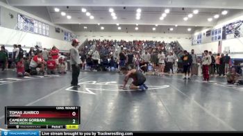 132 lbs Cons. Round 1 - Tomas Juarico, Hueneme vs Cameron Gorbani, Samohi Wrestling