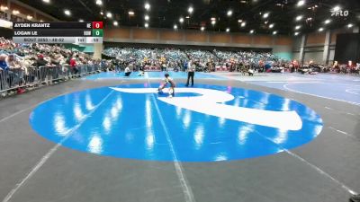 48-52 lbs Round 1 - Ayden Krantz, Nevada Elite vs Logan Le, Rancho Bernardo WC