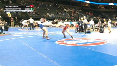 190 Class 2 lbs Quarterfinal - Michael Scott, Odessa vs Clayton Schuster, Boonville