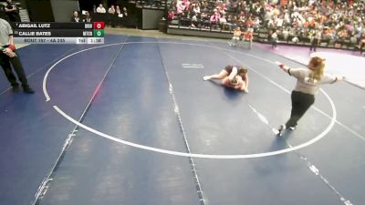 4A 235 lbs Quarterfinal - Abigail Lutz, Bear River vs Callie Bates, Mountain Crest
