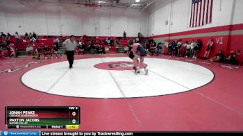 165 lbs Champ. Round 2 - Jonah Peake, Cascade Leavenworth vs Paxton Jacobs, Naches Valley