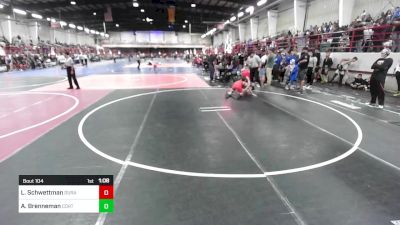 100 lbs Quarterfinal - Levi Schwettman, Durango WC vs Austin Brenneman, Cortez WC