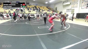 155 lbs Consi Of 8 #2 - Micheal Crawford, Grove vs Zane Frazier, Tahlequah Wrestling Club