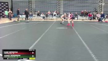 130 lbs Round 5 (10 Team) - Haden Henderson, Noke Wrestling RTC vs Gabe DeFreitas, Wolfpack WC