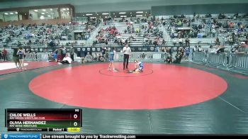 75 lbs Semifinal - Chloe Wells, Mat Demon Wrestling Club vs Olivia Hernandez, Mat Sense Wrestling