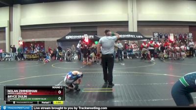 82 lbs Round 2 (4 Team) - Nolan Zimmerman, Spatola Wrestling vs Bryce Dulin, Contenders Wrestling Academy Blue