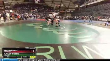 1 lbs Quarterfinal - Waylon Thomas, Tonasket vs Matthew Gray, Goldendale