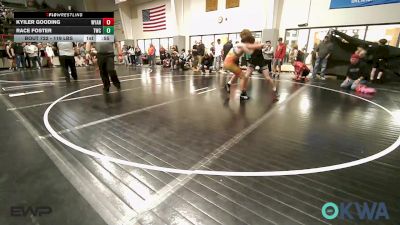 119 lbs Consi Of 8 #2 - Kyiler Gooding, Wyandotte Youth Wrestling vs Race Foster, Tahlequah Wrestling Club