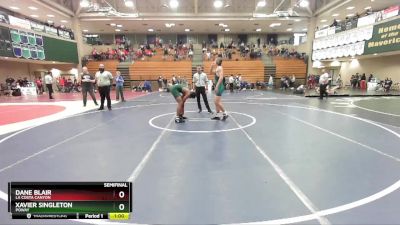 157 lbs Semifinal - Dane Blair, La Costa Canyon vs Xavier Singleton, Poway