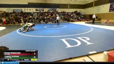 157 lbs Champ. Round 2 - Peter Desroches, Riverside vs Tyrese Guzman, Shadle Park