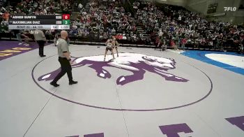4A 120 lbs Champ. Round 1 - Maximilian Diaz, Cedar City vs Asher Suwyn, Hurricane