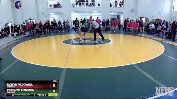 100 lbs Cons. Round 3 - McKenzie Leighton, Radford vs Evelyn McDowell, Glenvar