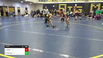 130 lbs Final - Jack Cole, Combine vs Olympic Serrao, Alpha