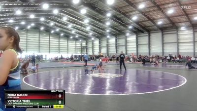 65 lbs Semifinal - Nora Rauen, Force Elite vs Victoria Thiel, Lady Warrior Wrestling Club