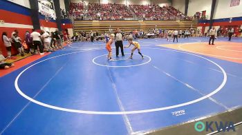 80 lbs Round Of 16 - Rex McDonald, Team Tulsa Wrestling Club vs Cayne Crawford, Pawhuska Elks Takedown