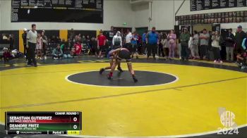 76 lbs Champ. Round 1 - DeAndre Fritz, Anderson Attack WC vs Sebastian Gutierrez, Red Wave Wrestling