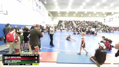 102 lbs Quarterfinal - Bella Sepulveda, PAW vs Reyna Geronimo, 951 Wrestling Club