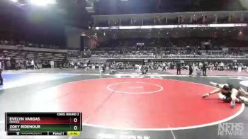 160 lbs Cons. Round 2 - Evelyn Vargas, Merced vs Zoey Ridenour, Downey