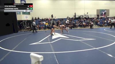 165 lbs 1st Place Match - Kyle Botelho, San Francisco State vs Kanaipono Tapia, Menlo College