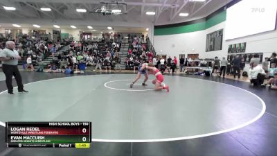 150 lbs Cons. Round 3 - Evan Maccuish, Greater Heights Wrestling vs Logan Redel, Wentzville Wrestling Federatio