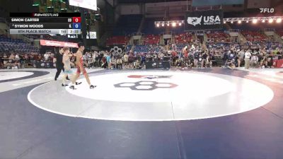 100 lbs 5th Place Match - Simon Carter, CO vs Symon Woods, IL
