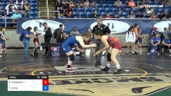 122 lbs Cons 16 #1 - Destiny Campbell, California vs Taylin Long, Illinois