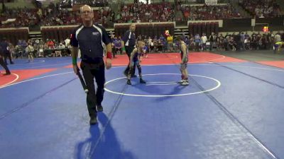 58 lbs Champ. Round 2 - Spencer Pentland, Billings Wrestling Club vs Avyn Hipple, Havre Wrestling Club