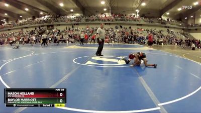 55 lbs Cons. Round 4 - Baylor Marriott, Chillicothe Wrestling Club-AAA vs Mason Holland, STL Warrior-AA 