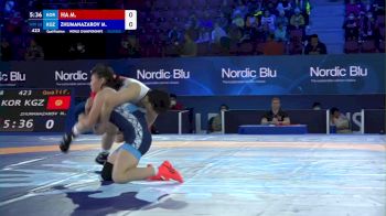 68 kg Qualif. - Minji Ha, South Korea vs Meerim Zhumanazarova, Kyrgyzstan