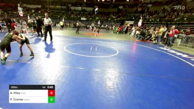 65 lbs Quarterfinal - Ailish Riley, Pinelands Wrestling Club vs Penelope Cramer, Seneca